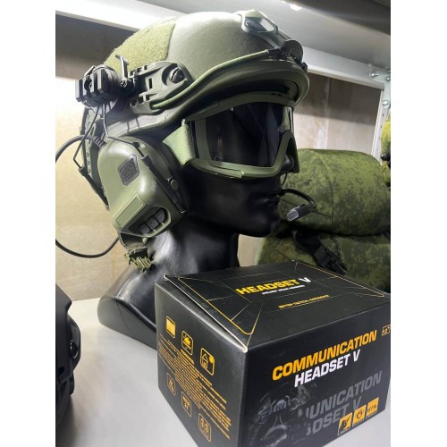 "COMMUNICATION HEADSET V" Активные тактические наушники для стрельбы в Ельце