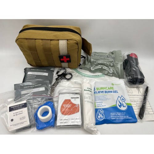Номер 2. АРМЕЙСКАЯ АПТЕЧКА первой помощи ‼️УКОМПЛЕКТОВАННАЯ (с противоожоговым гелем BURNCARE в комплекте) / универсальная медицинская аптечка в Ельце