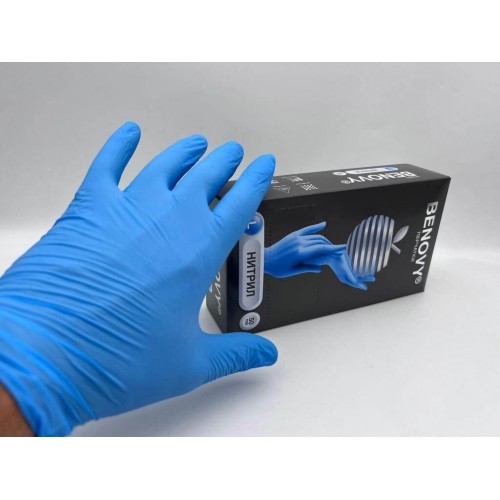 BENOVY MULTICOLOR НИТРИЛ медицинские цветные перчатки в Ельце