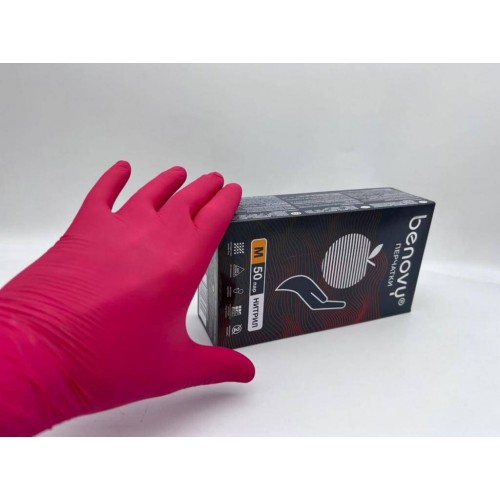 BENOVY MULTICOLOR НИТРИЛ медицинские цветные перчатки в Ельце