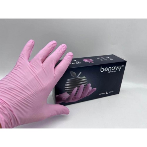 BENOVY MULTICOLOR НИТРИЛ медицинские цветные перчатки в Ельце