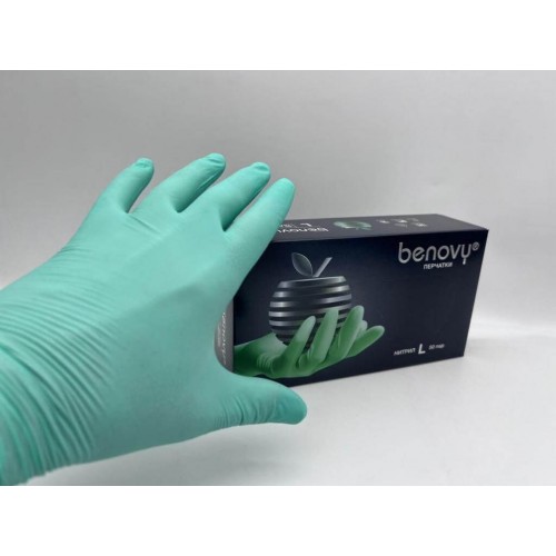 BENOVY MULTICOLOR НИТРИЛ медицинские цветные перчатки в Ельце