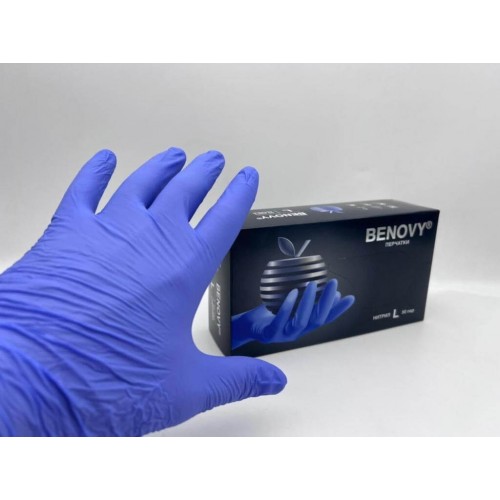 BENOVY MULTICOLOR НИТРИЛ медицинские цветные перчатки в Ельце
