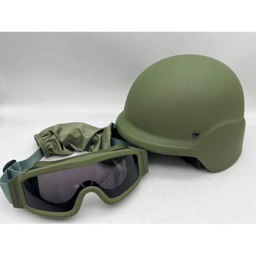 Тактический шлем + тактические ударопрочные армейские очки в Ельце