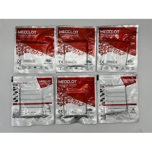 Гемостатический бинт MEDCLOT кровоостанавливающий с коалином (Турция) в Ельце