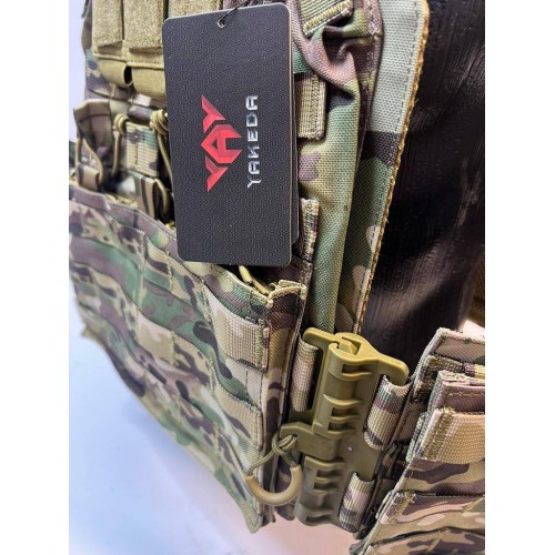 Жилет (плитник быстросъёмный YAKEDA original /разгрузка)2 с подсумками на спине в Ельце