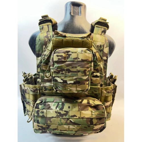 Жилет (плитник быстросъёмный YAKEDA original /разгрузка)2 с подсумками на спине в Ельце