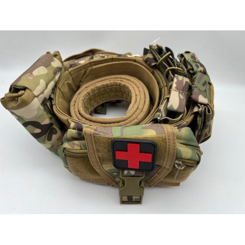 Пояс разгрузочный YAKEDA тактический с подсумками в Ельце