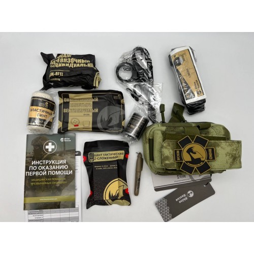 Военная тактическая аптечка “RHINO RESCUE” 11в1 укомплектованная второй эшелон в Ельце