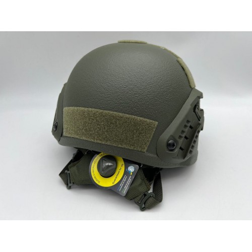 Кевларовый тактический баллистический композитный шлем ACH MICH NIJ IIIA Ops-Core (цвет «олива») / Бр2 класс защиты / с защитой ушей и системой регулировки Венди в Ельце