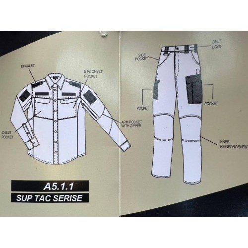 Костюм тактический А5.1.1 «Офицер» (брюки + рубашка) в Ельце