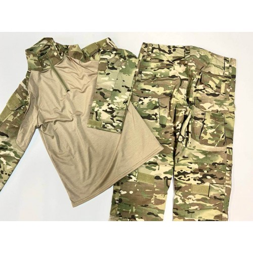 Костюм тактический с наколенниками и налокотниками камуфляжный MTP «Shark  Skin» в Ельце