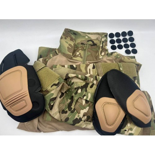 Костюм тактический с наколенниками и налокотниками камуфляжный MTP «Shark  Skin» в Ельце