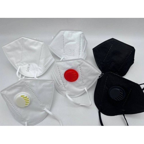 Респираторы KN95 чёрные с клапаном в Ельце