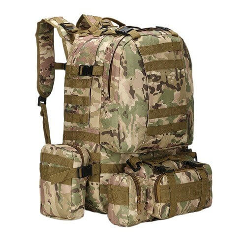 Рюкзак тактический 55 л со съемными подсумками в Ельце
