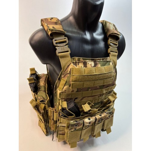 Жилет (плитник быстросъёмный/разгрузка) с возможностью установки боковых плит или боковых баллистических пакетов в Ельце