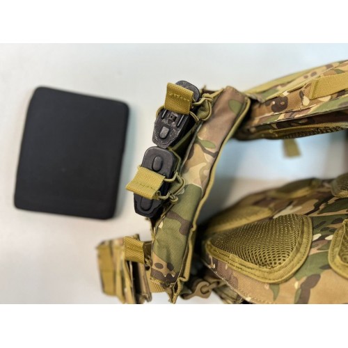 Жилет (плитник быстросъёмный/разгрузка) с возможностью установки боковых плит или боковых баллистических пакетов в Ельце