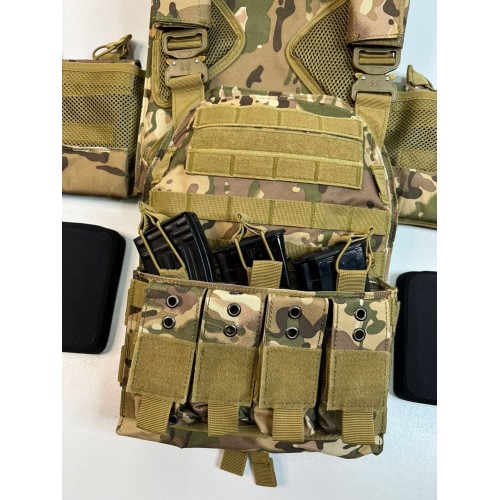 Жилет (плитник быстросъёмный/разгрузка) с возможностью установки боковых плит или боковых баллистических пакетов в Ельце